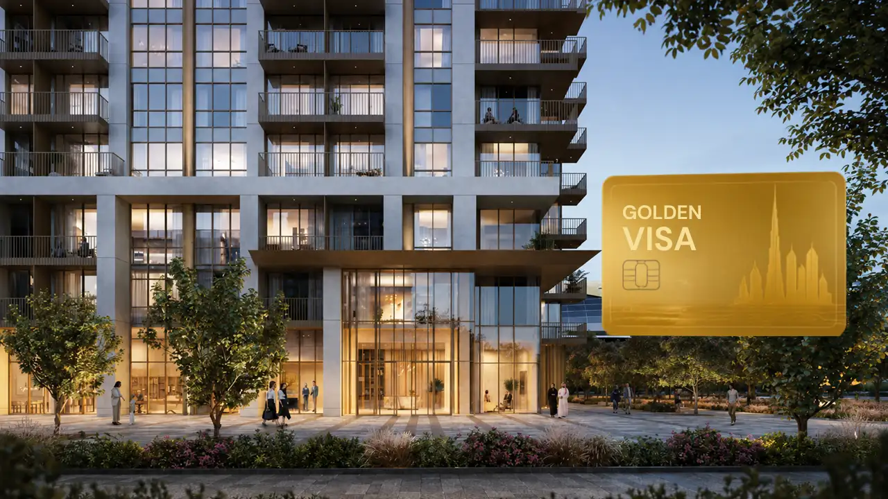 VALO at Dubai Creek Harbour by Emaar Properties residential tower with Dubai Golden Visa concept illustration in Dubai - Presented by Tohid Fetrat