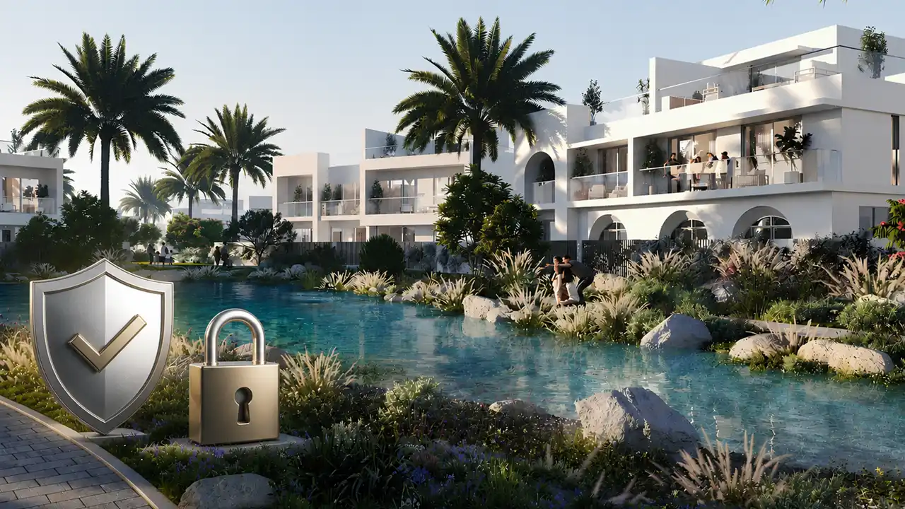 Alana at The Valley Escrow Account highlighting secure property investment with escrow protection at a luxury waterfront community in Dubai Presented by Tohid Fetrat