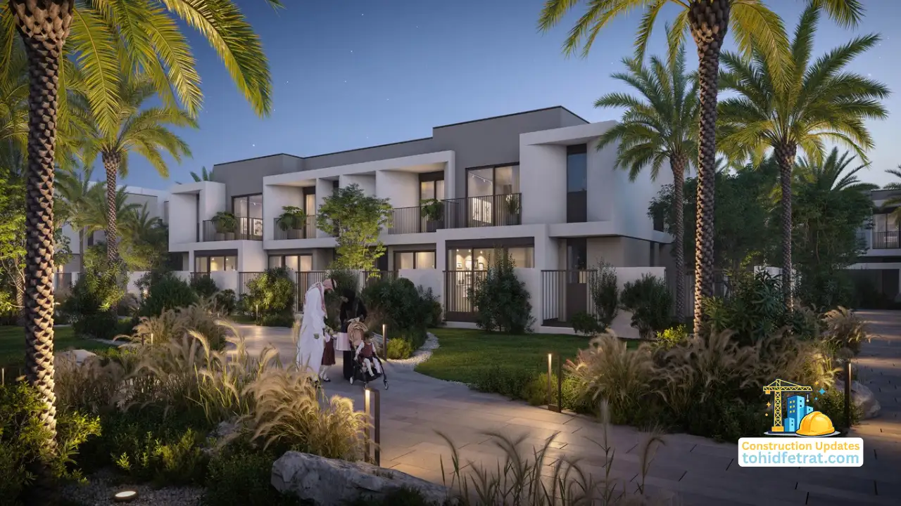 Anya 2 at Arabian Ranches 3 by Emaar Properties contemporary townhouse exterior featured in the March 2026 construction update in Dubai - Presented by Tohid Fetrat