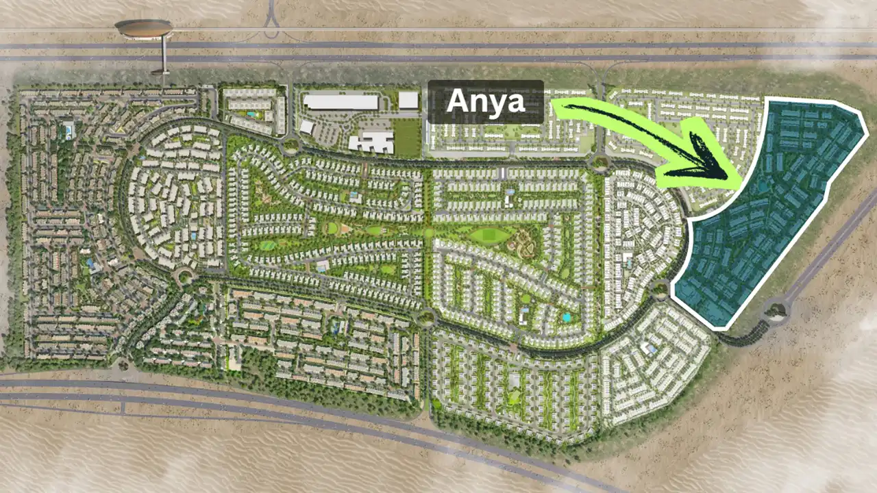 Anya at Arabian Ranches 3 by Emaar Properties location within the Arabian Ranches 3 master community map in Dubai Presented by Tohid Fetrat
