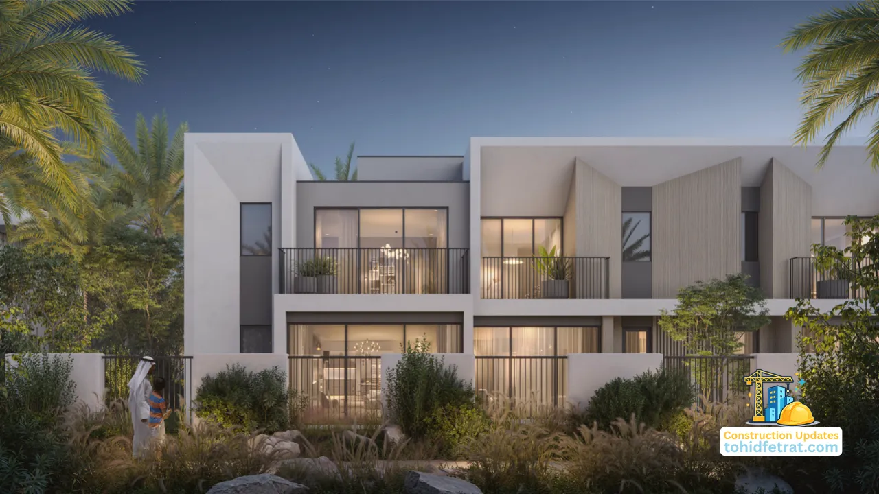Anya at Arabian Ranches 3 by Emaar Properties contemporary townhouse featured in the April 2026 construction update in Dubai Presented by Tohid Fetrat