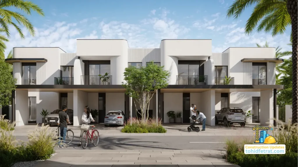 Anya at Arabian Ranches 3 by Emaar Properties contemporary townhouse featured in construction updates for the project in Dubai Presented by Tohid Fetrat
