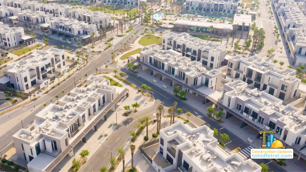 Aerial view of Arabian Ranches 3 by Emaar showcasing the master community featured on the Construction Updates page in Dubai - Presented by Tohid Fetrat