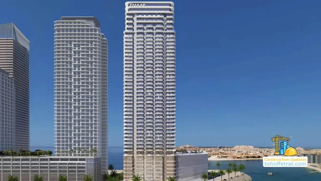 Beachgate by Address tower at Emaar Beachfront featured on the Beachgate by Address Construction Updates page. Presented by Tohid Fetrat