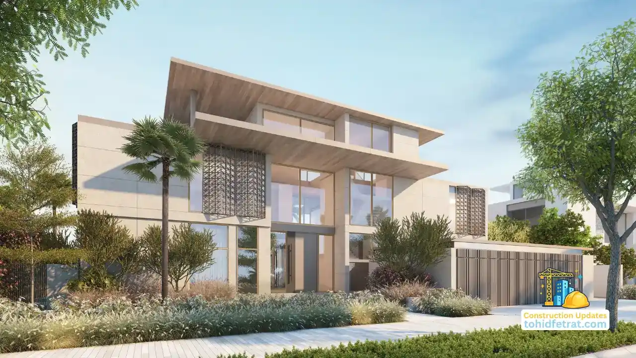 Frond C by Nakheel in Palm Jebel Ali construction update July 2026 showing beachfront villa progress on the frond in Dubai - Captured by Tohid Fetrat