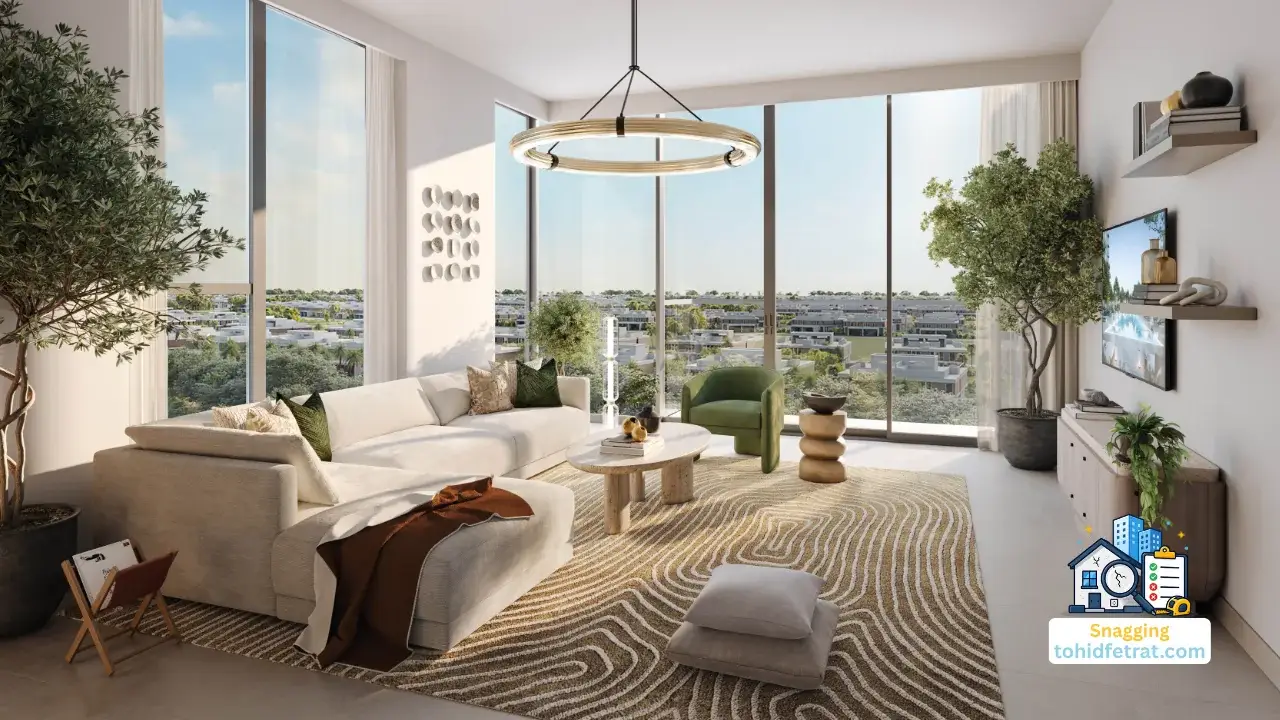 Golf Hillside by Emaar in Dubai Hills Estate snagging inspection concept for apartment finishes and handover quality checks in Dubai Presented by Tohid Fetrat
