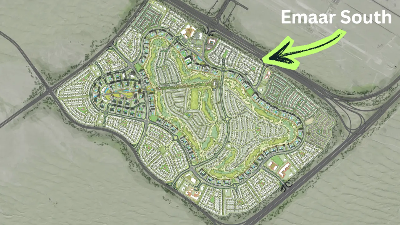 Golf Trails at Emaar South by Emaar Properties location within the Emaar South master plan community in Dubai Presented by Tohid Fetrat
