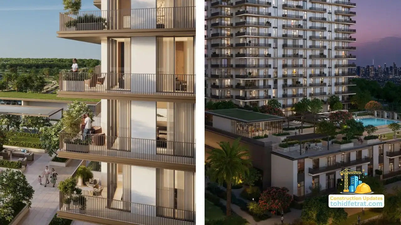Greencrest by Emaar in Dubai Hills Estate construction update May 2026 showing early stage site works and foundation progress in Dubai - Presented by Tohid Fetrat