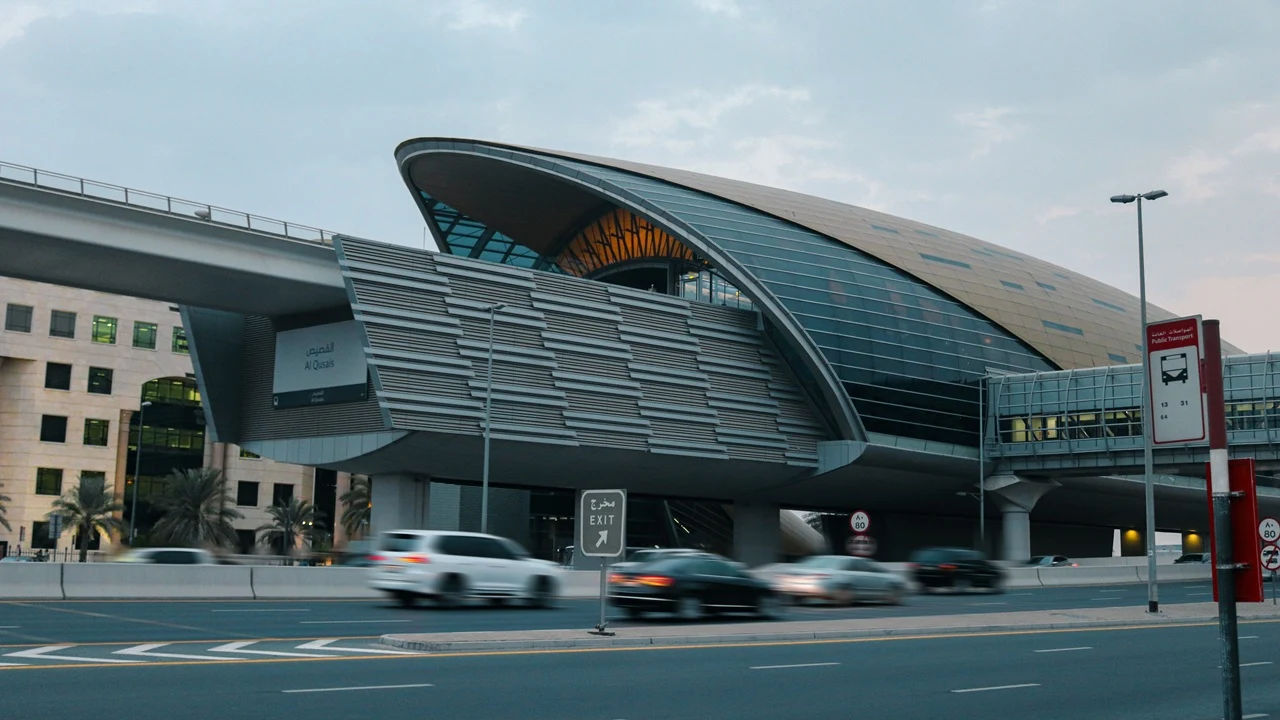 History of the Dubai Metro Gold Line featuring Metro Station, showcasing Dubai's expanding metro network and modern public transport infrastructure. Presented by Tohid Fetrat