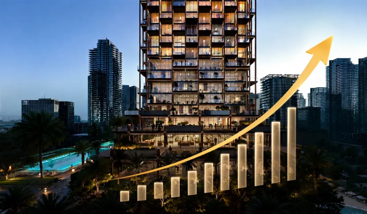 Imtiaz Residential Community Expansion highlighting a growing residential development with expansion indicators in Dubai Presented by Tohid Fetrat