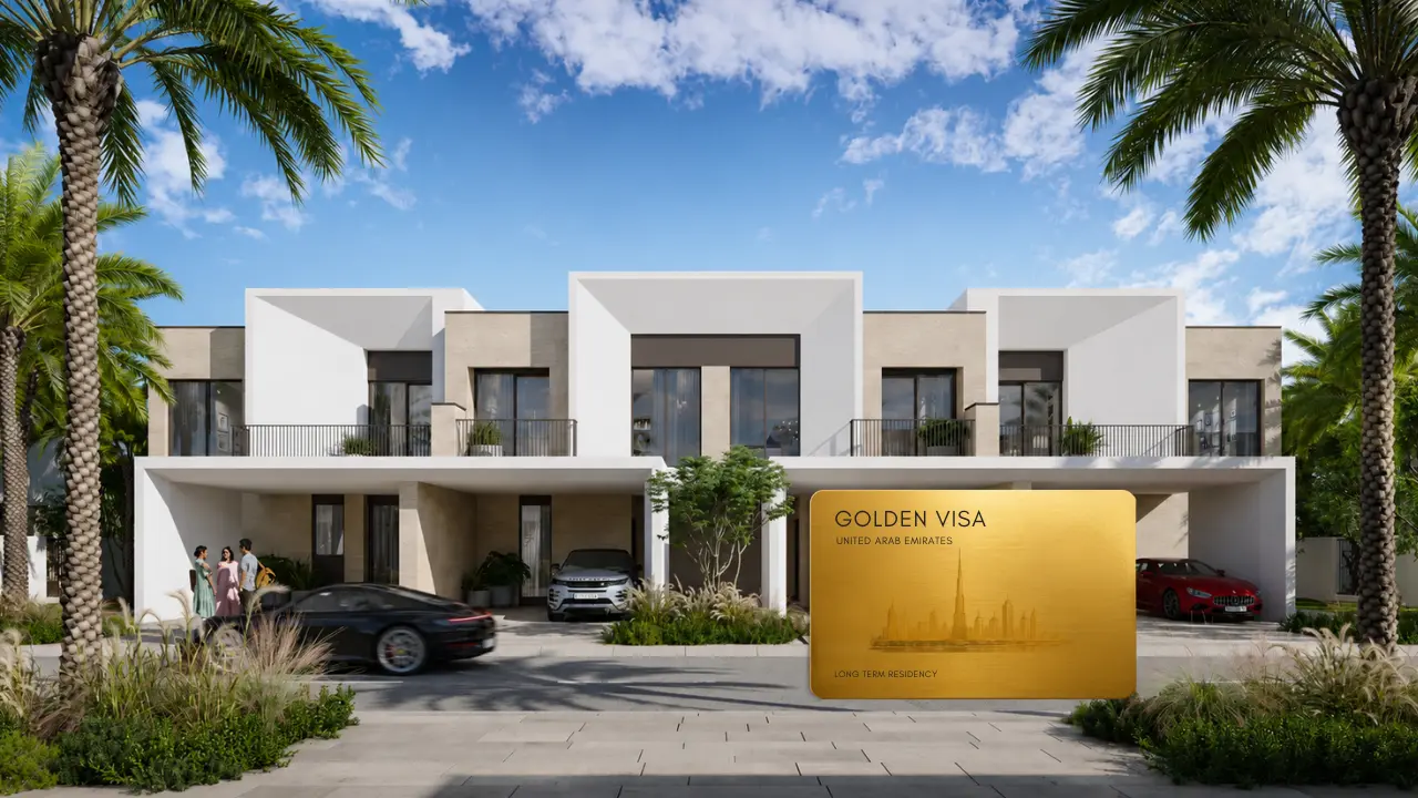 May at Arabian Ranches 3 by Emaar highlighting Dubai Golden Visa eligibility for qualifying property investors - Presented by Tohid Fetrat
