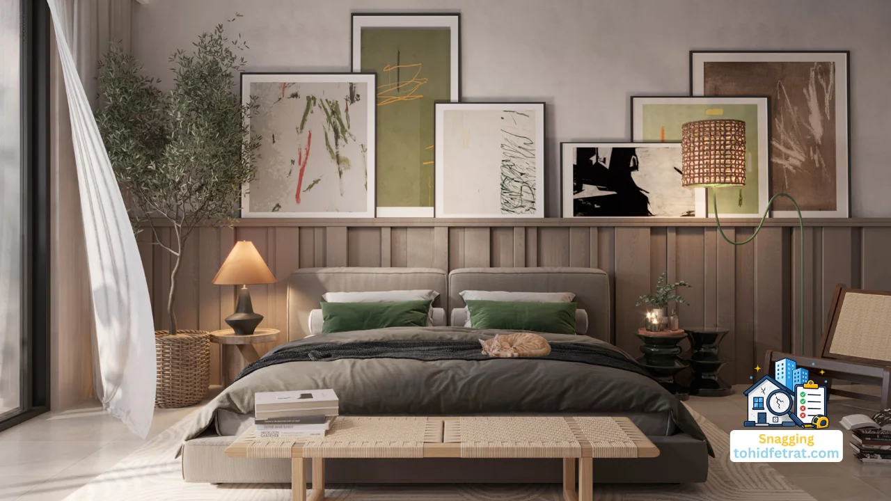 May at Arabian Ranches 3 by Emaar Properties contemporary bedroom highlighting the value of an independent snagging inspection before handover in Dubai Presented by Tohid Fetrat