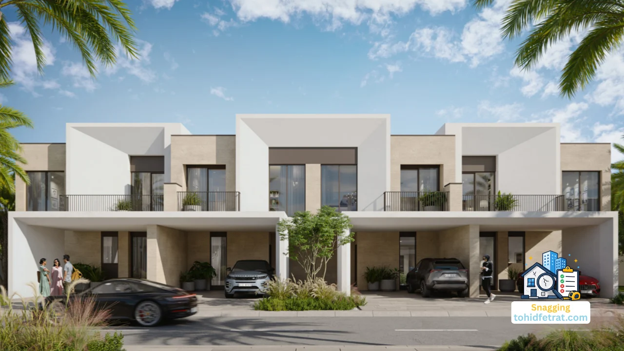 May at Arabian Ranches 3 by Emaar Properties townhouse exterior prepared for professional snagging inspection in Dubai Presented by Tohid Fetrat