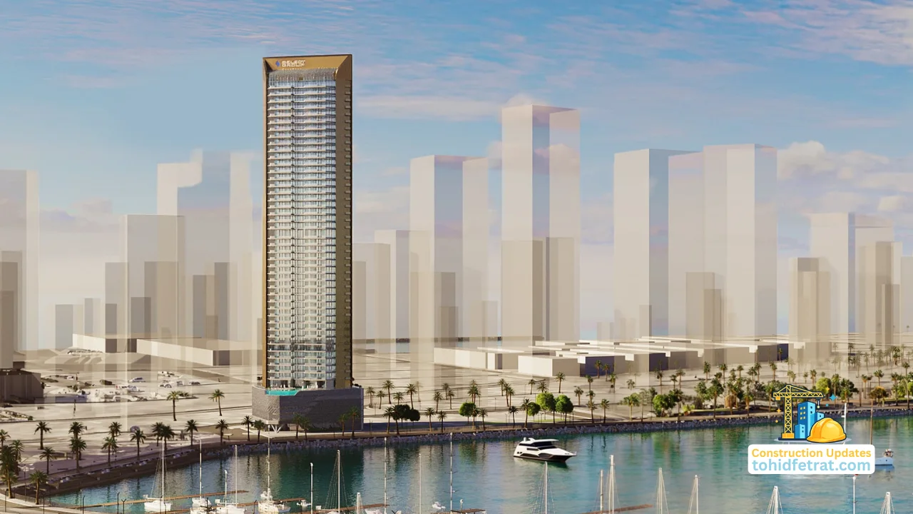Nautica One by Select Group in Dubai Maritime City waterfront tower for construction updates August 2025 in Dubai Presented by Tohid Fetrat