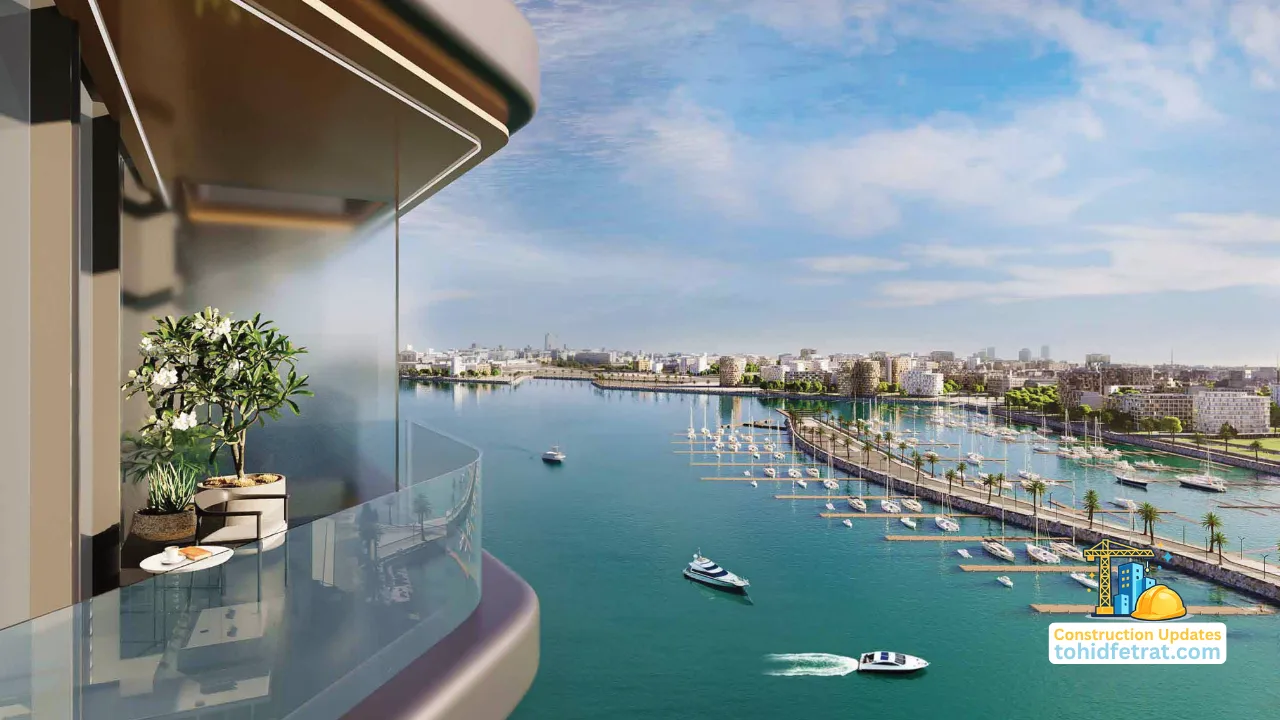 Nautica One by Select Group in Dubai Maritime City waterfront balcony view for construction updates December 2025 in Dubai Presented by Tohid Fetrat