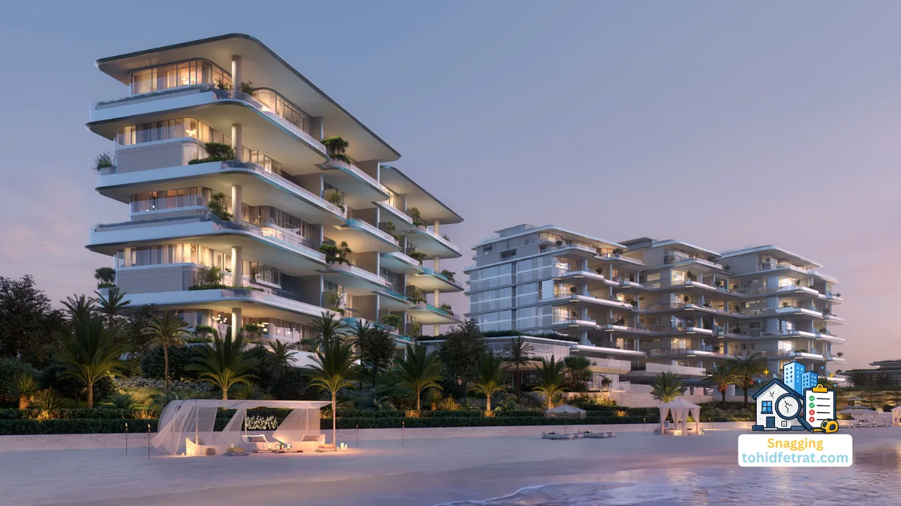 Orla Infinity Palm Jumeirah Dorchester Collection by Omniyat luxury beachfront residences with snagging inspection concept in Dubai Presented by Tohid Fetrat