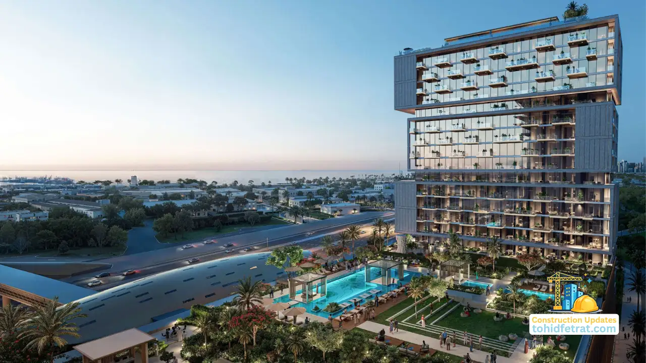 RAW District by Imtiaz architectural visualization for the June 2026 construction update in Downtown Jebel Ali Dubai - Presented by Tohid Fetrat