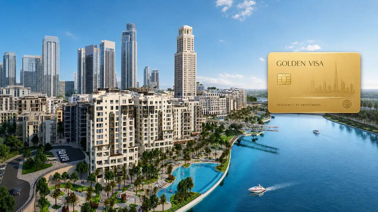 Savanna at Dubai Creek Harbour by Emaar Properties waterfront residential community with Golden Visa eligibility illustration in Dubai Presented by Tohid Fetrat