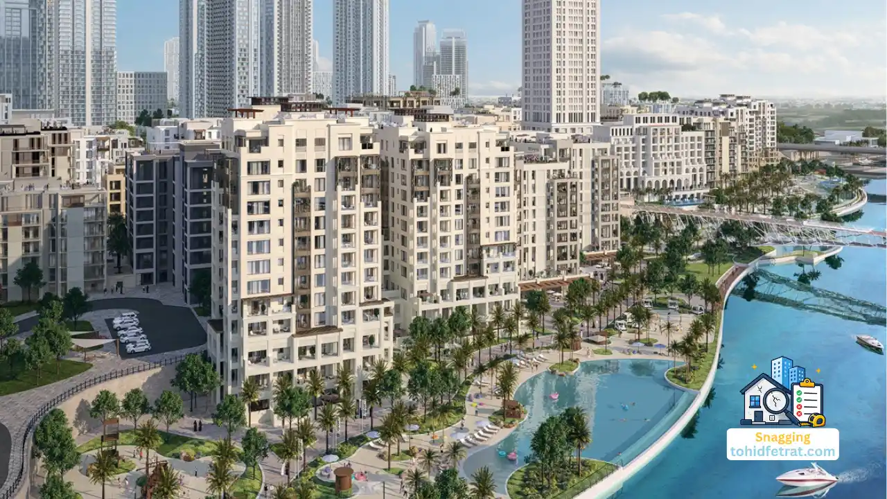 Savanna at Dubai Creek Harbour waterfront residences by Emaar featured for Savanna at Dubai Creek Harbour Snagging Inspection. Presented by Tohid Fetrat