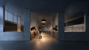 Selvara 4 at Grand Polo Club & Resort by Emaar Properties contemporary equestrian stables with premium horse stalls and elegant architectural design in Dubai. Presented by Tohid Fetrat