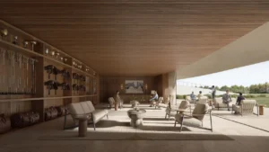Selvara 4 at Grand Polo Club & Resort by Emaar Properties elegant polo club lounge with premium seating, equestrian displays, and open terrace views in Dubai. Presented by Tohid Fetrat