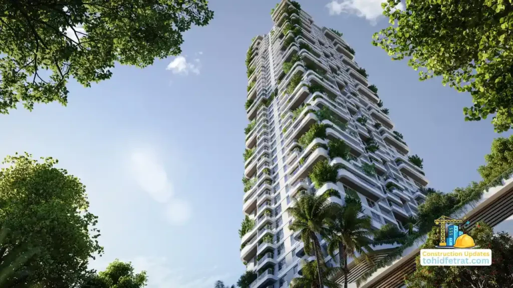 Talea by Beyond in Dubai Maritime City construction updates showing the waterfront residential towers progressing over Dubai Maritime City in Dubai - Presented by Tohid Fetrat