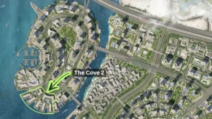 The Cove 2 at Dubai Creek Harbour by Emaar Properties location map highlighting the project within Dubai Creek Harbour master community in Dubai Presented by Tohid Fetrat